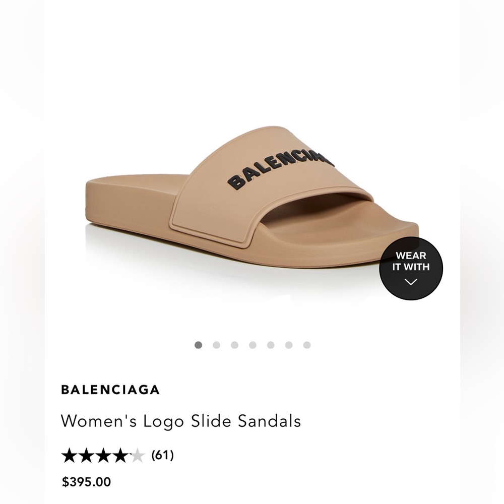 Balenciaga tan womens slide. Size 36 barely worn